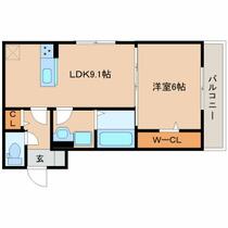 奈良県奈良市法蓮町（賃貸アパート1LDK・1階・40.24㎡） その1