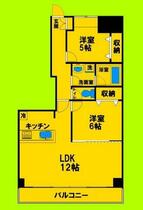 大阪府吹田市尺谷（賃貸マンション2LDK・4階・61.87㎡） その2