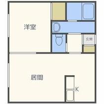 北海道札幌市北区新琴似五条１６丁目（賃貸アパート1LDK・2階・32.50㎡） その2