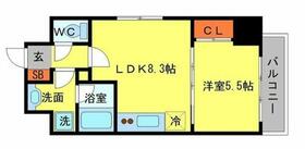 大阪府大阪市北区天神橋８丁目（賃貸マンション1LDK・2階・35.01㎡） その2