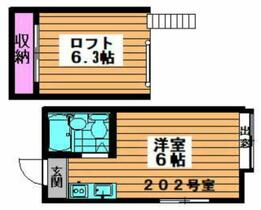 埼玉県川口市芝１丁目（賃貸アパート1R・2階・12.75㎡） その2