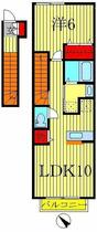 千葉県柏市今谷南町（賃貸アパート1LDK・2階・42.37㎡） その2