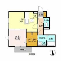 グレイスフィールド 103 ｜ 千葉県柏市中新宿２丁目（賃貸アパート1LDK・1階・35.70㎡） その2