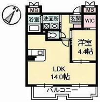 ｎｆツインズＢ棟 105 ｜ 広島県福山市北吉津町４丁目（賃貸マンション1LDK・1階・44.26㎡） その2