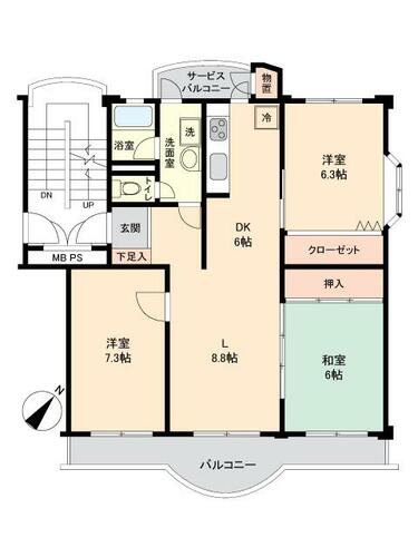 志木ニュータウン東の森壱番街八号棟 中古マンション 写真5