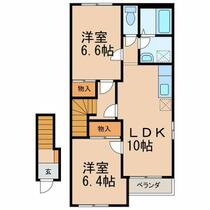 和歌山県紀の川市貴志川町丸栖（賃貸アパート2LDK・2階・56.20㎡） その2