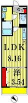 ル・カンフリエ北小金 102 ｜ 千葉県松戸市小金清志町１丁目（賃貸アパート1LDK・1階・30.33㎡） その2