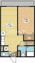 女神山口ビル 202 ｜ 長崎県長崎市戸町４丁目（賃貸マンション1LDK・2階・35.00㎡） その2