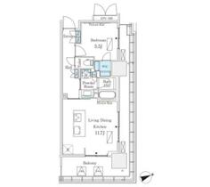 ロイヤルパークス品川 320 ｜ 東京都港区港南３丁目（賃貸マンション1LDK・3階・44.26㎡） その2