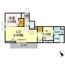 ロゼ清新 106 ｜ 神奈川県相模原市中央区清新５丁目（賃貸アパート1LDK・1階・38.04㎡） その2