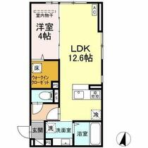 岡山県倉敷市美和２丁目（賃貸アパート1LDK・1階・41.85㎡） その2