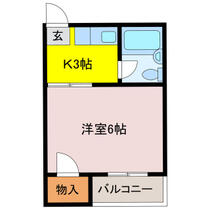 愛媛県松山市緑町２丁目（賃貸マンション1K・3階・17.43㎡） その2