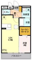 エスパシオ  ｜ 東京都日野市万願寺３丁目（賃貸アパート1LDK・1階・33.39㎡） その2