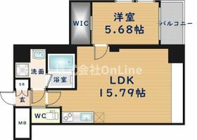 プレジオ長田  ｜ 大阪府東大阪市長田中１丁目（賃貸マンション1LDK・5階・48.96㎡） その2