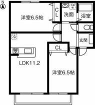 サン・メゾン山北 202 ｜ 愛知県小牧市山北町（賃貸アパート2LDK・2階・54.00㎡） その2