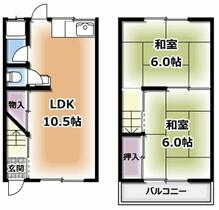 大阪府門真市千石東町（賃貸テラスハウス2LDK・--・43.64㎡） その1