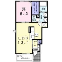 カンファーツリーＢ  ｜ 大阪府泉南郡熊取町紺屋２丁目（賃貸アパート1LDK・1階・44.80㎡） その2