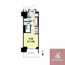 ルネフラッツ谷町四丁目  ｜ 大阪府大阪市中央区和泉町１丁目（賃貸マンション1K・12階・25.70㎡） その2