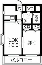 Ｎ’ｓハイツ 203 ｜ 愛知県名古屋市西区稲生町６丁目（賃貸マンション1LDK・2階・39.96㎡） その2