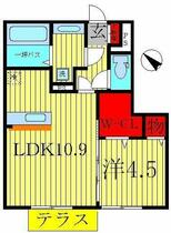 千葉県流山市おおたかの森南１丁目（賃貸アパート1LDK・2階・41.89㎡） その2