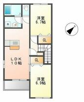 ＨＥＡＤＬＥＹ　ＧＲＡＮＧＥ 206 ｜ 茨城県取手市井野（賃貸アパート2LDK・2階・59.95㎡） その2