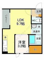 グランキオ薬師堂 0201 ｜ 宮城県仙台市若林区一本杉町（賃貸アパート1LDK・2階・30.91㎡） その2