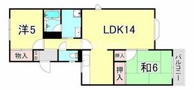 兵庫県尼崎市塚口町５丁目（賃貸アパート2LDK・1階・61.00㎡） その2