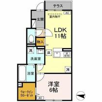 Ｃｒｅｃｉａ高松 103 ｜ 東京都練馬区高松４丁目（賃貸アパート1LDK・1階・44.17㎡） その2