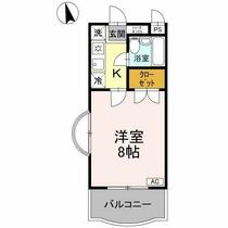 徳島県徳島市沖浜東２丁目（賃貸マンション1K・3階・22.40㎡） その2