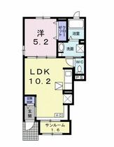 ビスタ 101 ｜ 岐阜県岐阜市北島５丁目（賃貸アパート1LDK・1階・40.02㎡） その2