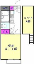 埼玉県草加市吉町３丁目（賃貸アパート1K・1階・19.87㎡） その2