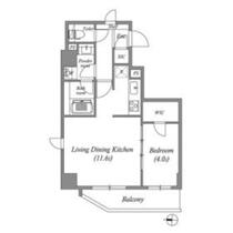 グランパセオ両国２ 401 ｜ 東京都墨田区本所１丁目（賃貸マンション1LDK・4階・40.27㎡） その2