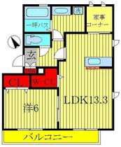 千葉県流山市おおたかの森東２丁目（賃貸アパート1LDK・1階・54.23㎡） その2