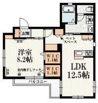 東京都新宿区上落合２丁目（賃貸マンション1LDK・2階・53.27㎡） その2