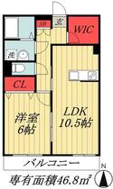 千葉県市川市原木１丁目（賃貸マンション1LDK・2階・46.80㎡） その2