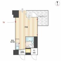 東京都北区王子２丁目（賃貸マンション1R・10階・16.80㎡） その2