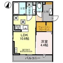 （仮）Ｄ－ＲＯＯＭ本馬越 101 ｜ 新潟県新潟市中央区本馬越２丁目（賃貸アパート1LDK・1階・40.35㎡） その2