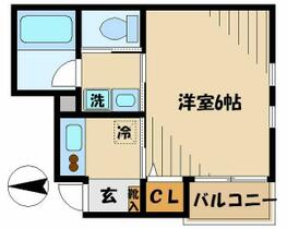 ジュネスＳ 102 ｜ 東京都大田区北馬込２丁目（賃貸アパート1K・1階・20.28㎡） その2