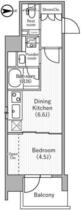 ニド元浅草 1002 ｜ 東京都台東区元浅草４丁目（賃貸マンション1DK・10階・28.95㎡） その2