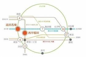 プラウドフラット西早稲田 1306 ｜ 東京都新宿区西早稲田２丁目（賃貸マンション1LDK・13階・41.42㎡） その4