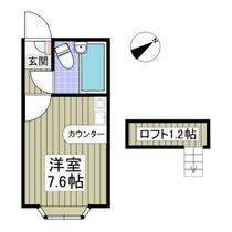 埼玉県久喜市久喜東１丁目（賃貸アパート1R・2階・17.26㎡） その2