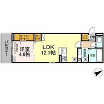 山梨県甲府市屋形１丁目（賃貸アパート1LDK・1階・41.93㎡） その2