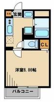 埼玉県越谷市赤山町１丁目（賃貸アパート1K・2階・21.53㎡） その2