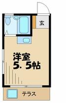 グリーンハイツ５ 102 ｜ 東京都多摩市関戸５丁目（賃貸アパート1R・1階・12.20㎡） その2