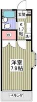 グリーンクリスタルハウス  ｜ 埼玉県川口市弥平１丁目（賃貸アパート1K・2階・20.69㎡） その2