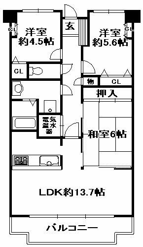 トーカンマンション新三田C棟_間取り_0