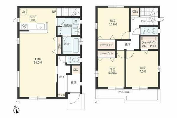 Ｓｕｍａｉ－ｔｏ四街道市つくし座０２｜千葉県四街道市つくし座２丁目(賃貸一戸建3LDK・--・96.26㎡)の写真 その2