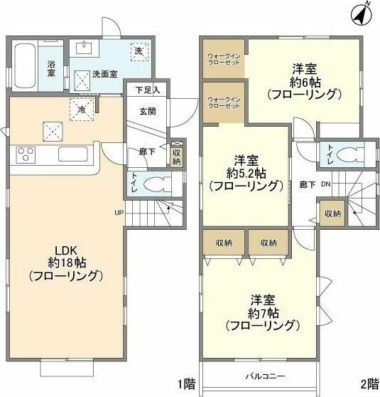 Ｋｏｌｅｔ四街道和良比｜千葉県四街道市和良比(賃貸一戸建3LDK・--・90.88㎡)の写真 その2