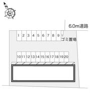 レオパレスＳＵＮＲＩＳＥ 201 ｜ 栃木県下野市石橋（賃貸アパート1K・2階・26.08㎡） その3