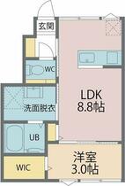 Ｆｅｌｉｃｅ　春のそよ風とラテ 102 ｜ 福井県福井市舞屋町（賃貸アパート1LDK・1階・30.71㎡） その2